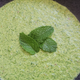 overhead view of aji verde in a stone bowl
